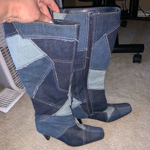 CLEARANCE Denim Boots